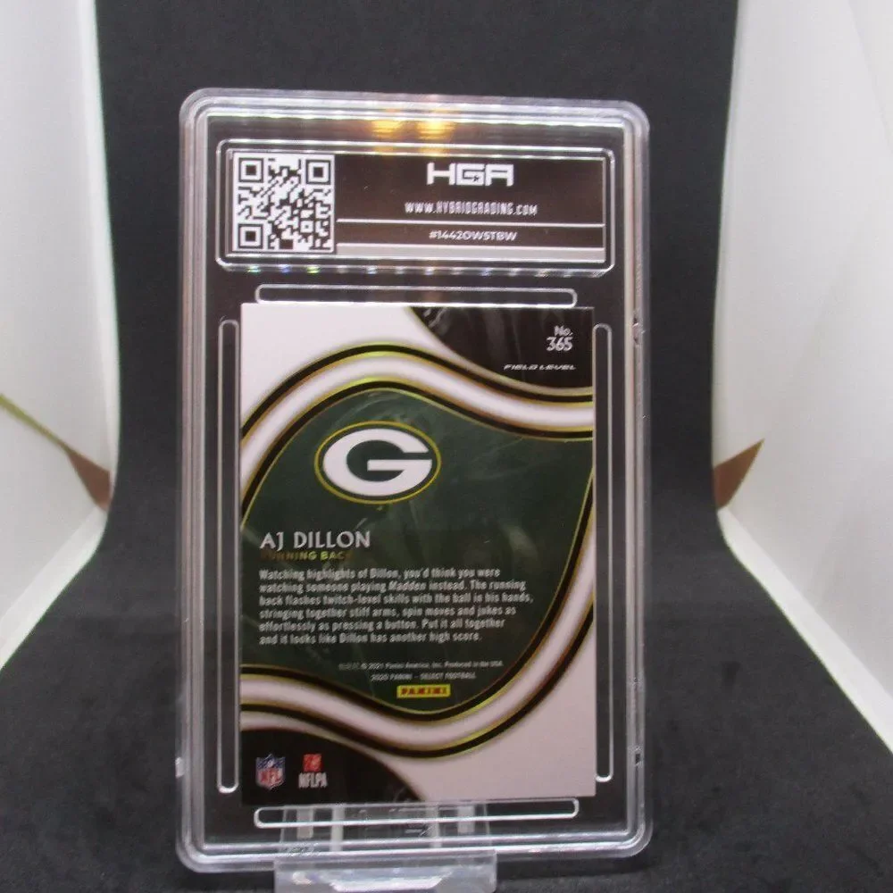2020 AJ Dillon Select Rookie Field Level RC HGA 10 #365
